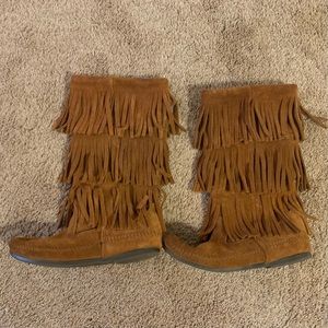 Minnetonka fringe 3-layer boots
